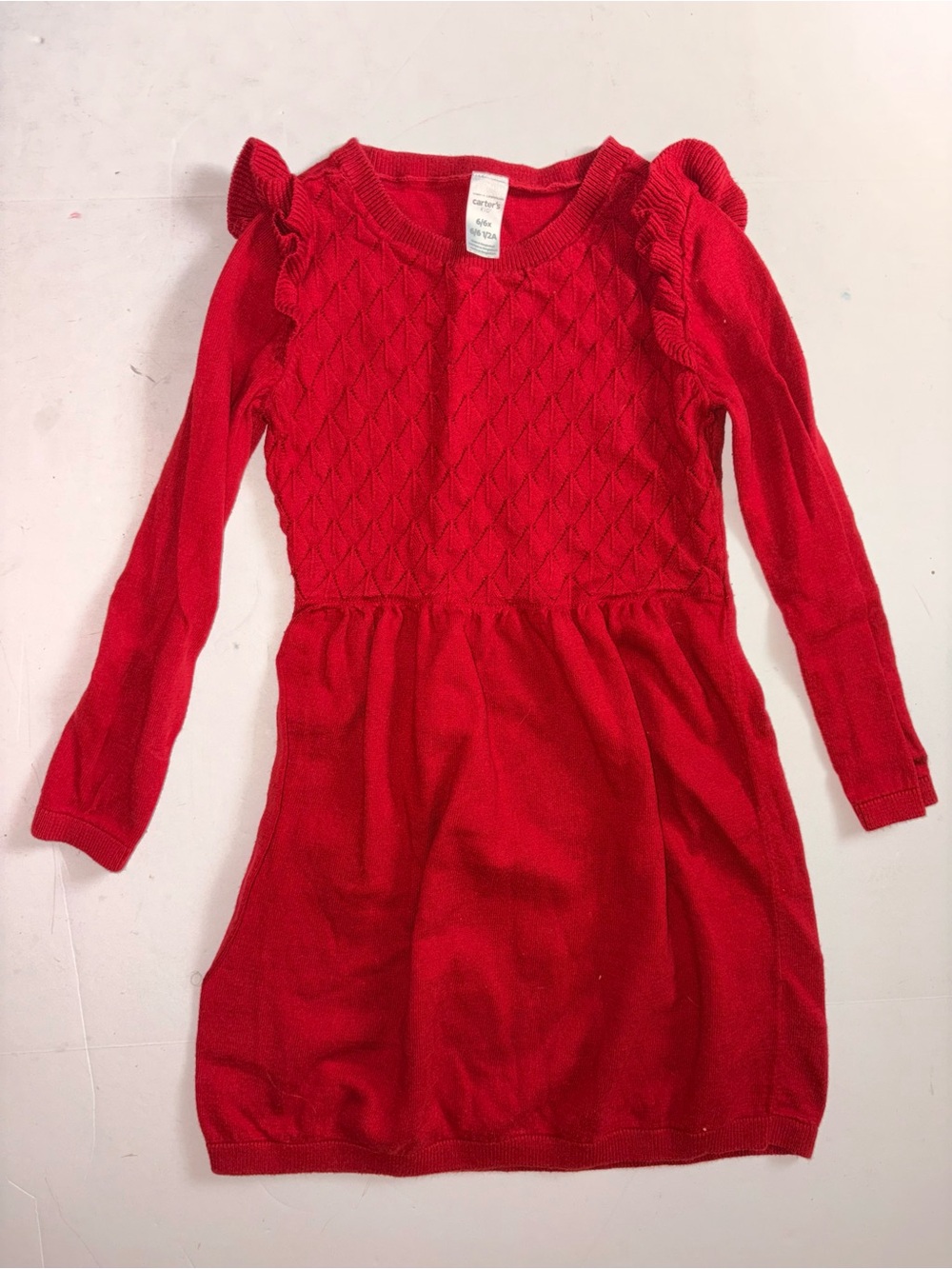 Carter’s size 6 red sweater dress